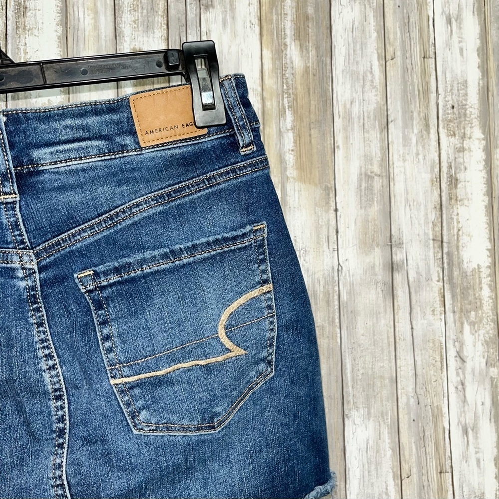 American Eagle Denim High Rise Mini Skirt - Picture 4 of 8